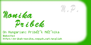 monika pribek business card